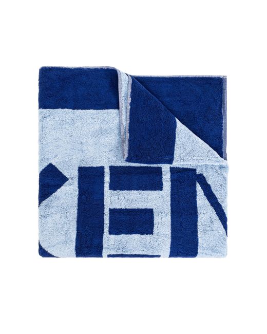 KENZO Blue Beach Towel With Logo