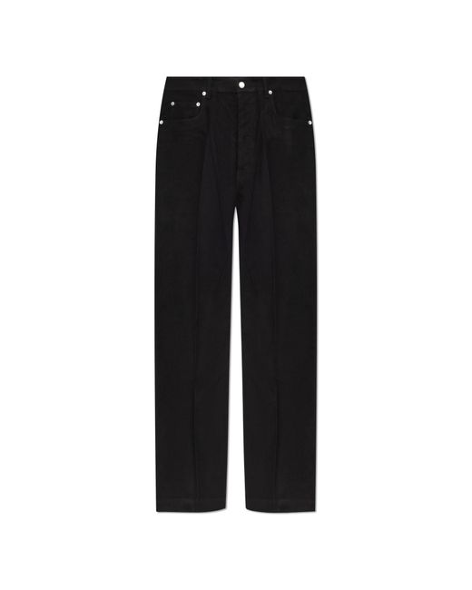 Rick Owens Black Straight-Leg Trousers for men