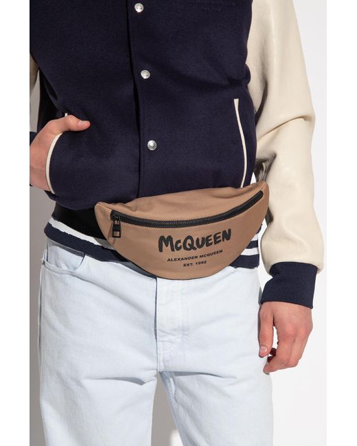 Alexander McQueen Belt Bag in Brown for 