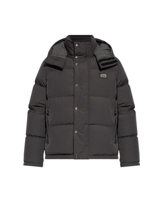 Dolce & Gabbana Black Down Jackets for men