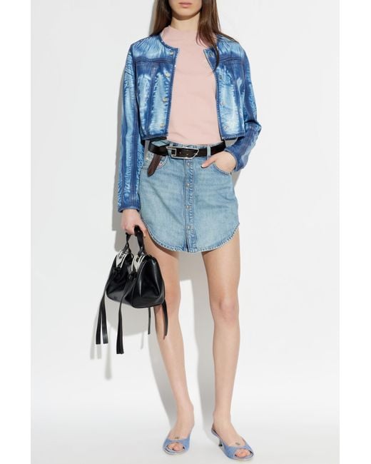 DIESEL Pink T-Shirt 'T-Cropyn'