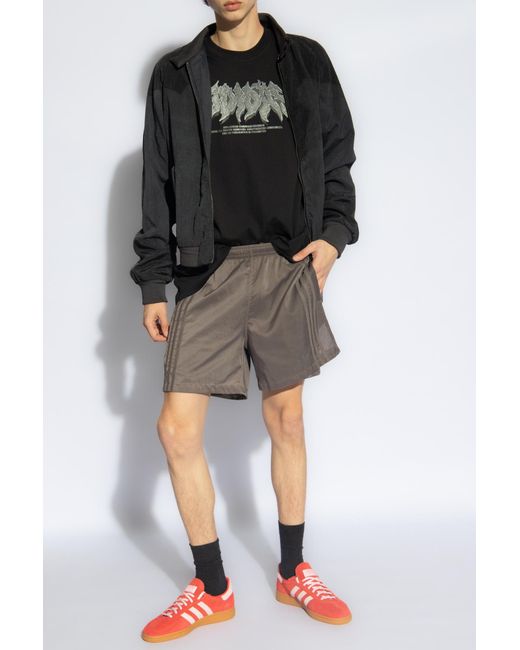 Adidas Originals Black Shorts With Logo for men