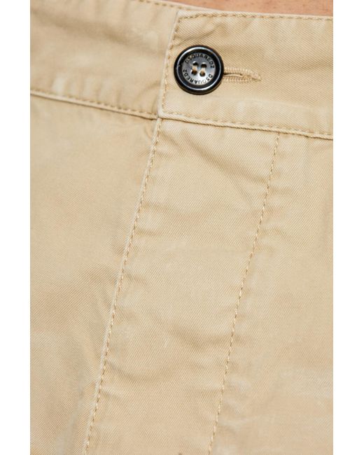 DSquared² Natural Trousers With A Stains Effect for men