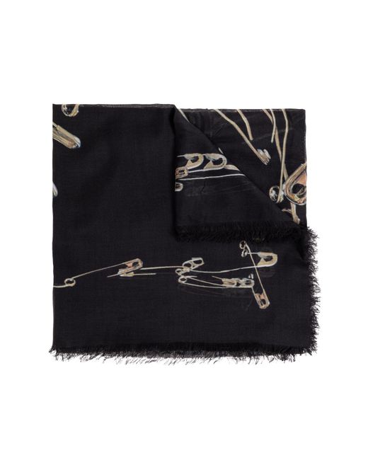AllSaints Black Patterned Scarf