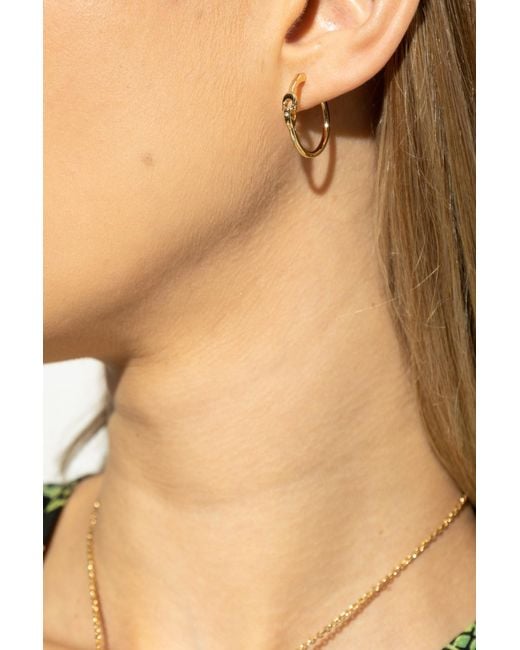 COACH Metallic Brass Earrings
