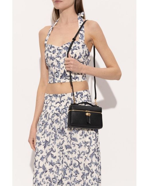 Tory Burch Black "Romy Slim" Handheld Bag