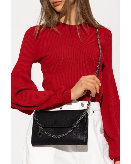 Stella McCartney Black 'Falabella Mini' Shoulder Bag