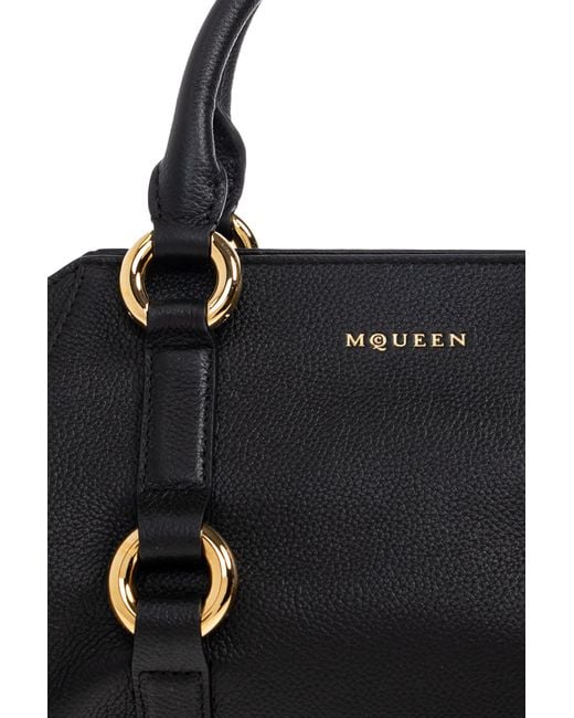 Alexander McQueen Black Handbag `farringdon Small`,