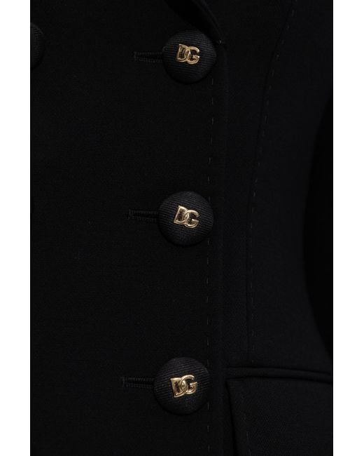 Dolce & Gabbana Black Double-Breasted Blazer