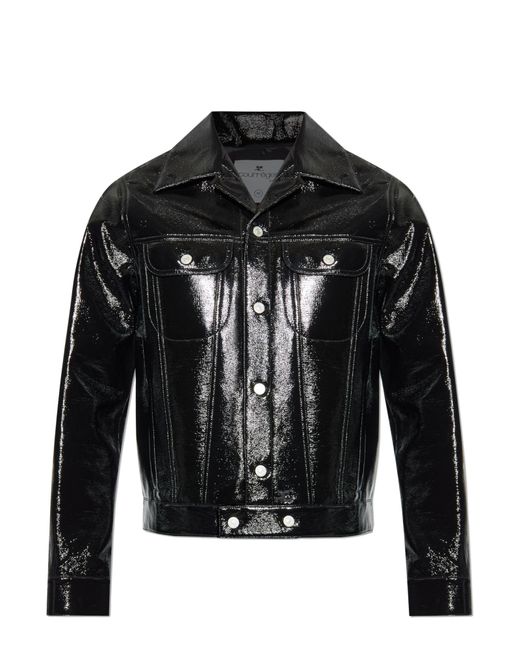 Courreges Black Jacket With Logo for men