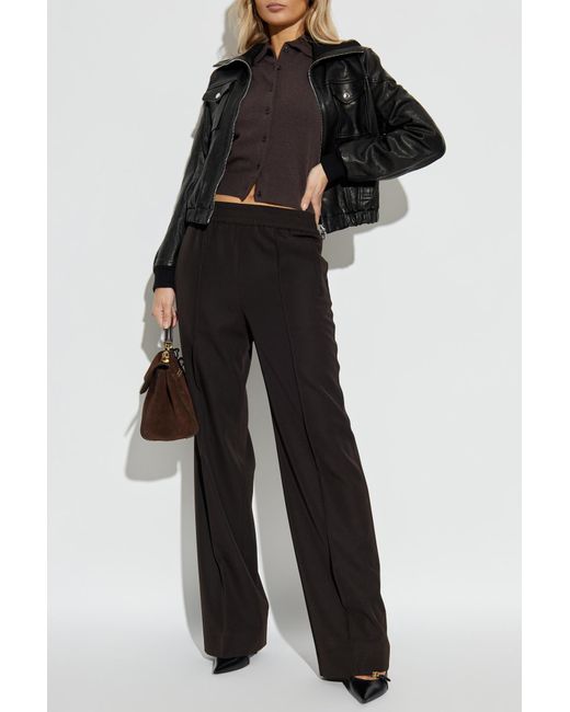 Dolce & Gabbana Black Creased Trousers