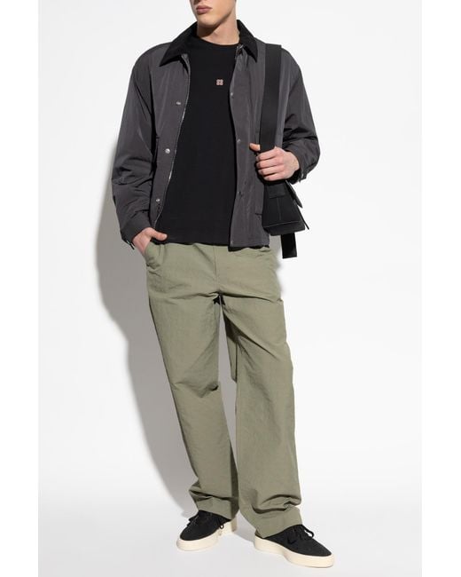 Givenchy Green Monogram Trousers for men