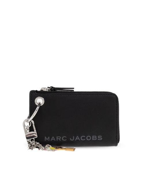 Marc Jacobs Black Leather Case With Keychain