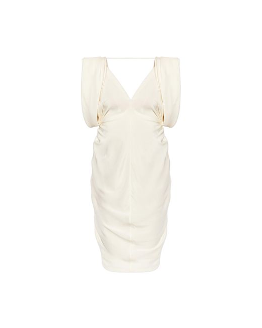 Versace White Dress With Open Back
