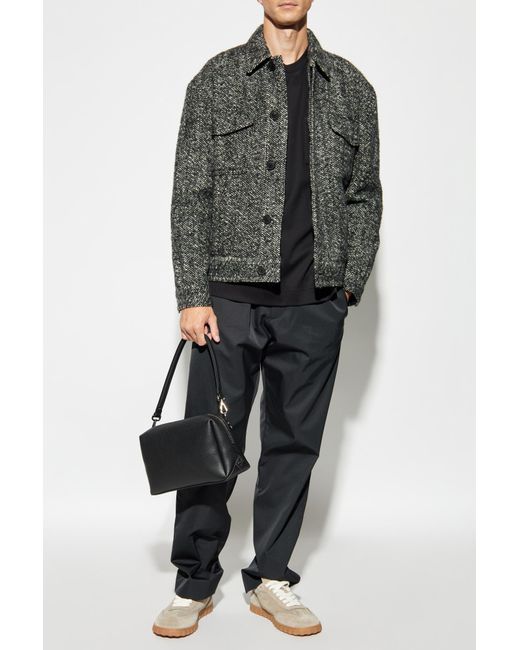 Marni Black Straight-Leg Trousers for men