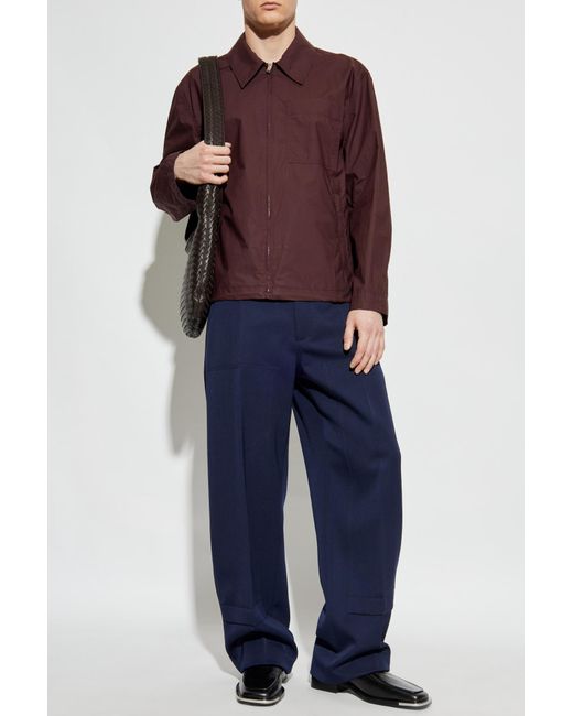 Bottega Veneta Purple Jacket With Pocket for men