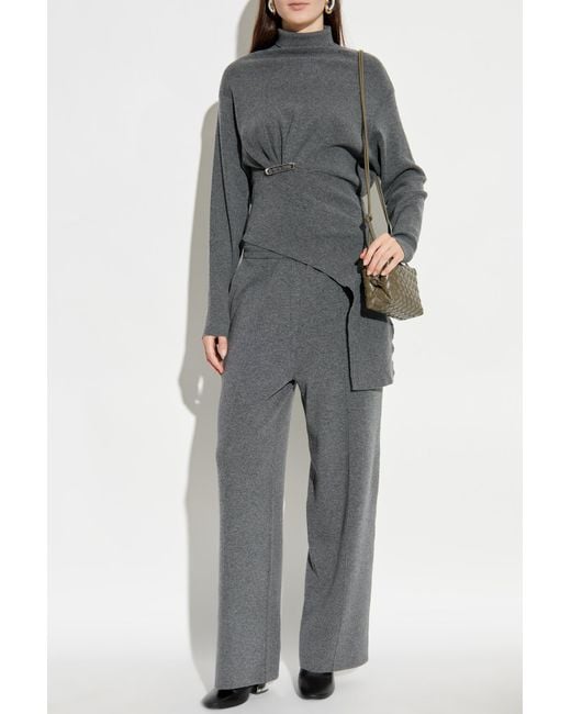 Lanvin Gray Straight-Leg Trousers