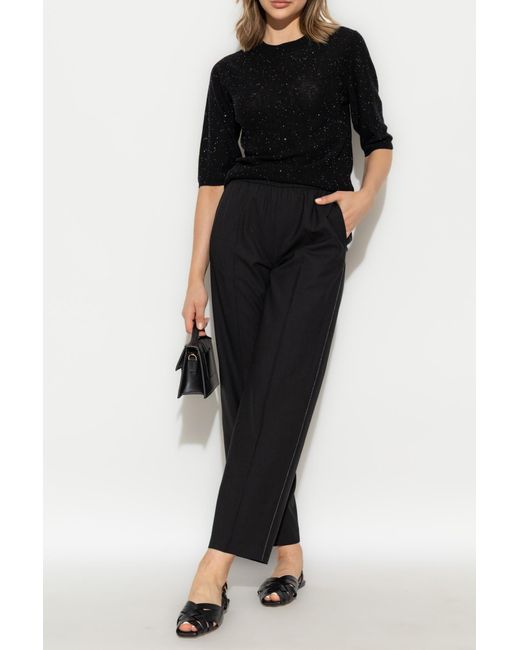 Fabiana Filippi Black Wool Sweater