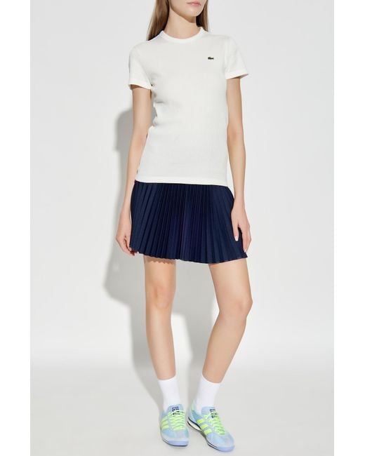 Lacoste White T-Shirt With Logo