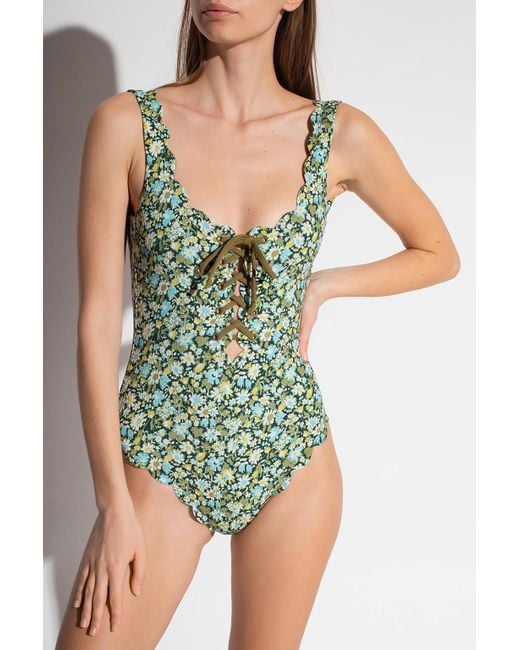 Marysia Swim Green 'palm Springs' Reversible Swimsuit