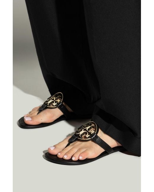 Tory Burch Black "Miller" Slides