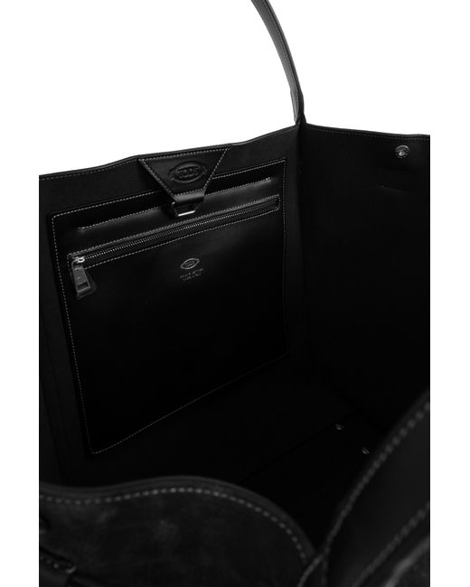 Tod's Black Suede Bag 'Medium'