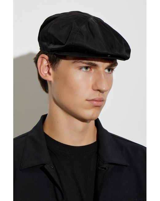 Moschino Black Flat Cap