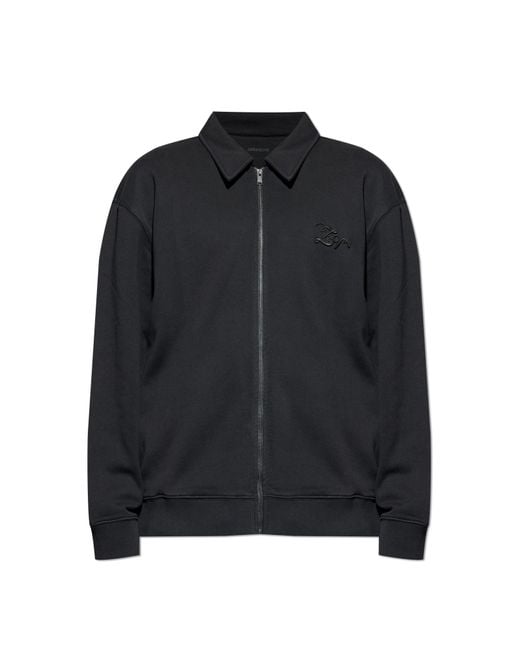 Zadig & Voltaire Black Jacket With Collar 'Moyaz' for men