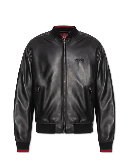 Black gucci bomber jacket 2025