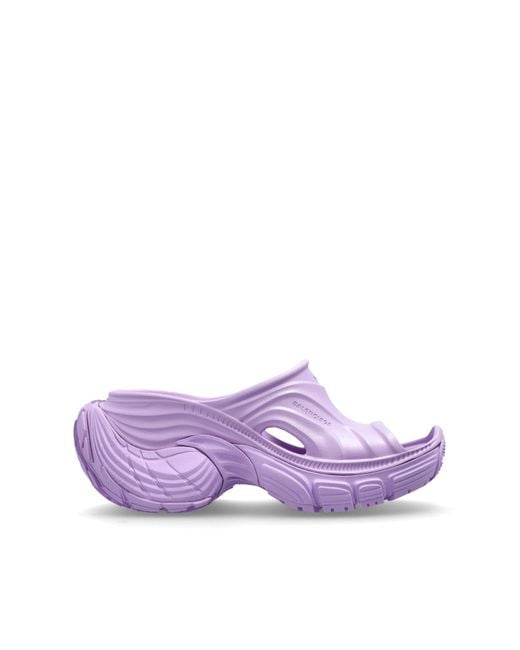 Balenciaga Purple 6Xl Wedge Flip-Flops