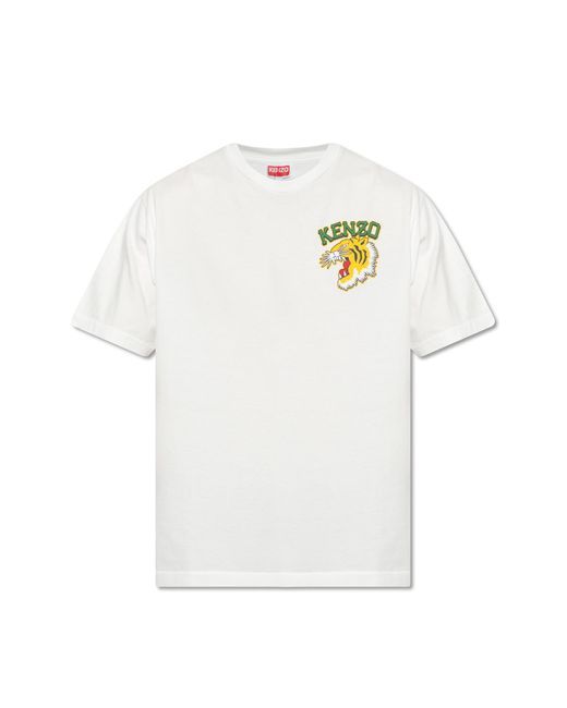 KENZO T-shirt With Logo in White | Lyst