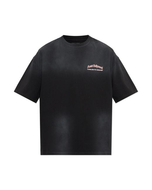 Amiri Black T-Shirt With Print for men