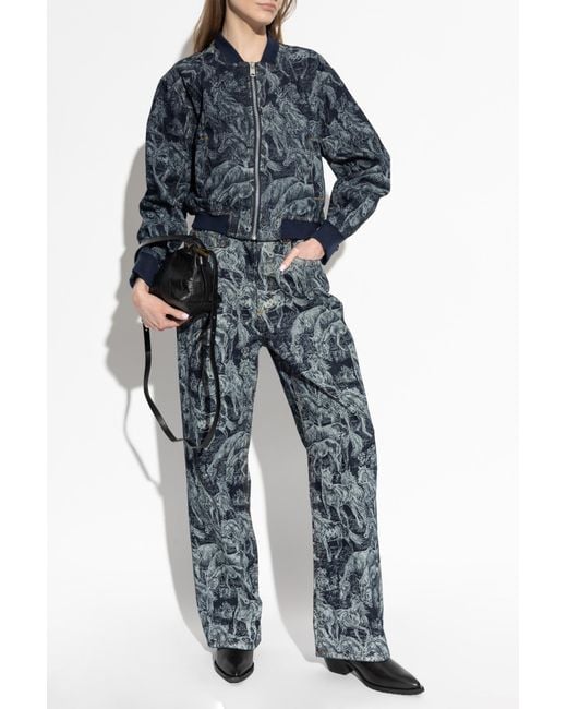 AllSaints Blue 'Kaytra' Denim Jacket