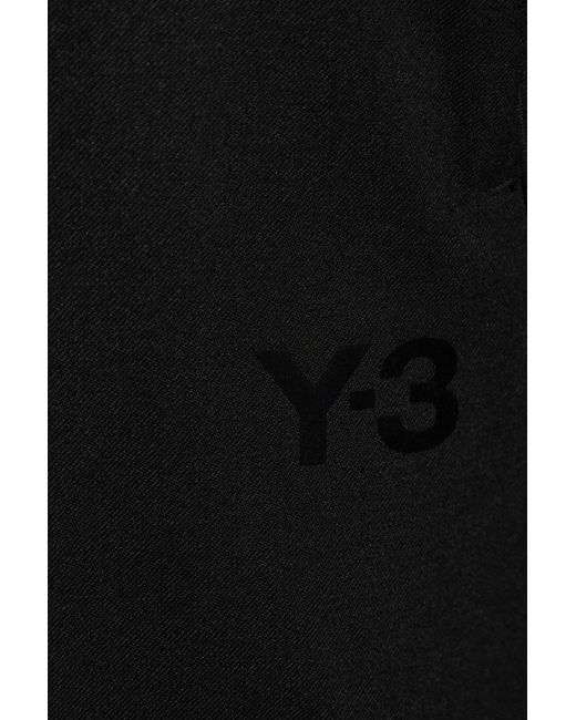 Y-3 Black Pants With Logo, for men
