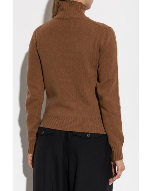 AMI Brown Wool Turtleneck