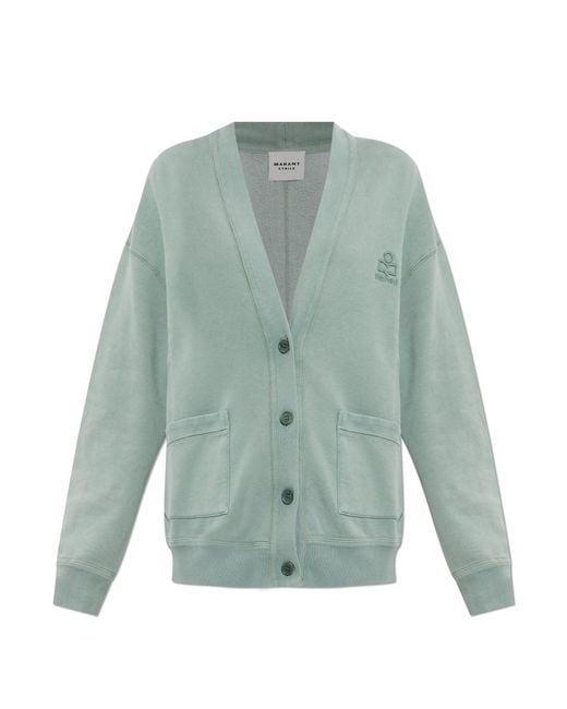 Isabel Marant Green Sweatshirt "Stephy"