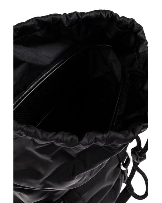 Maison Margiela Black Backpack With Logo