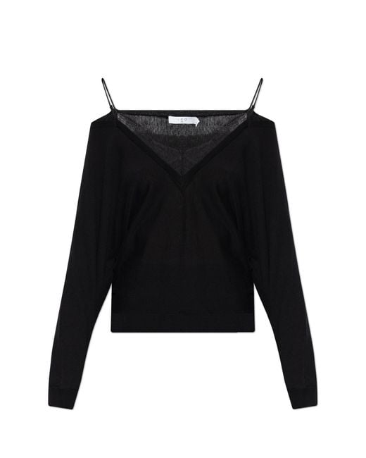 IRO Black Sweater "Aubepine"