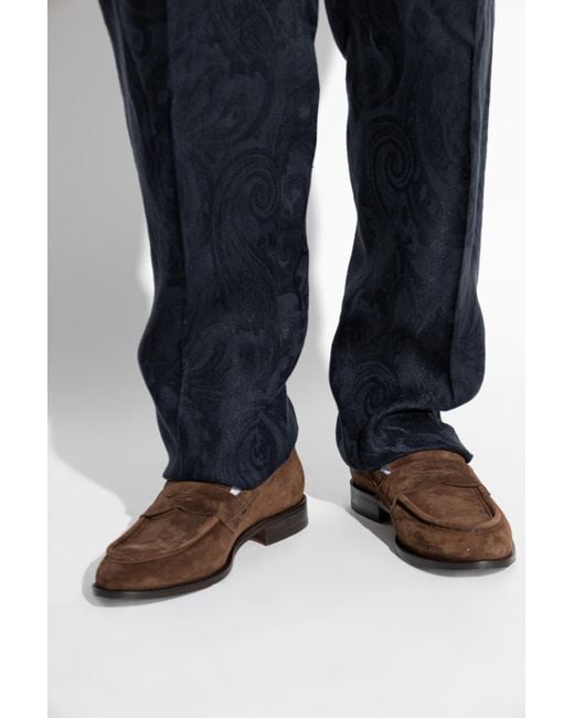 Etro Brown 'Loafers' Type Shoes for men
