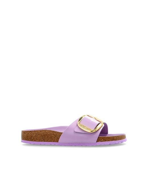 Birkenstock White Slippers 'Arizona Big Buckle'