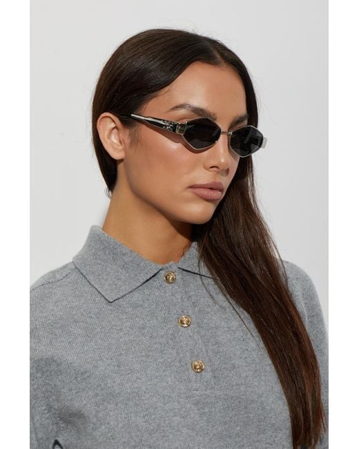 Céline Black 'Metal Triomphe' Sunglasses