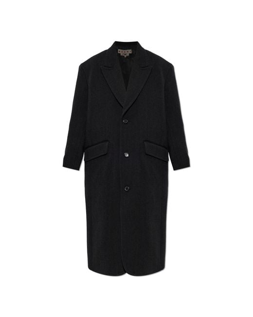 Marni Black Wool Coat