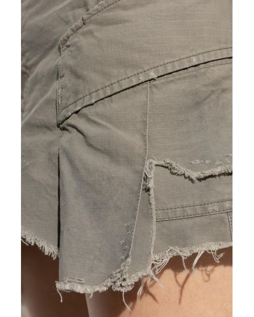 Balenciaga Gray Skirt With A Vintage Effect