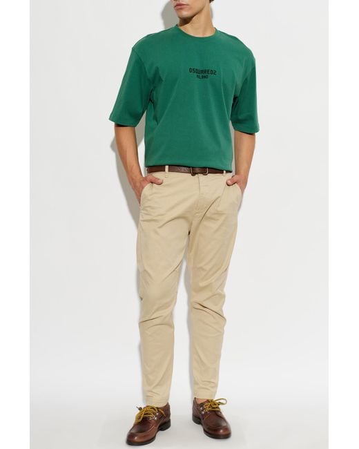 DSquared² Natural 'Sexy Chino' Trousers for men