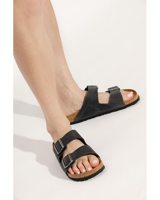 Birkenstock Black 'Arizona Bs' Slides
