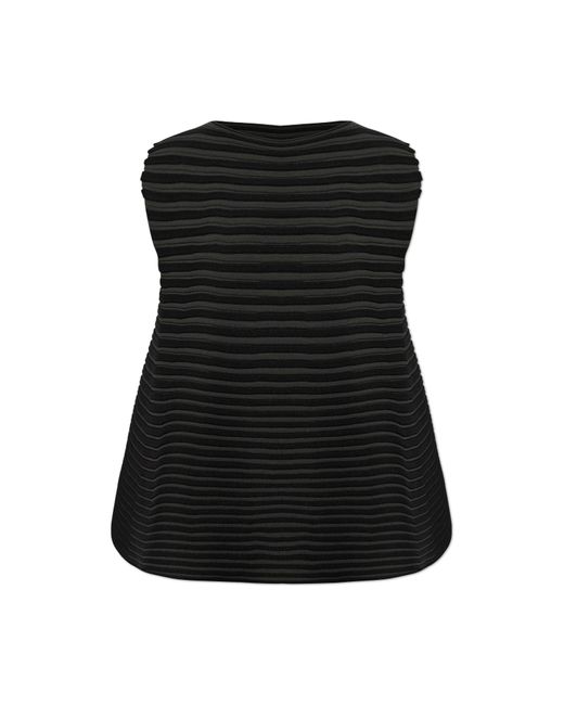 Pleats Please Issey Miyake Black Pleated Top