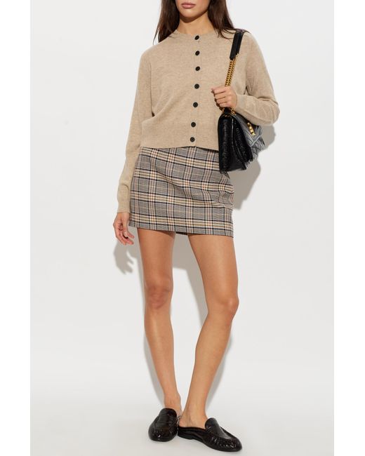 Anine Bing Natural Cashmere Cardigan "Joye"