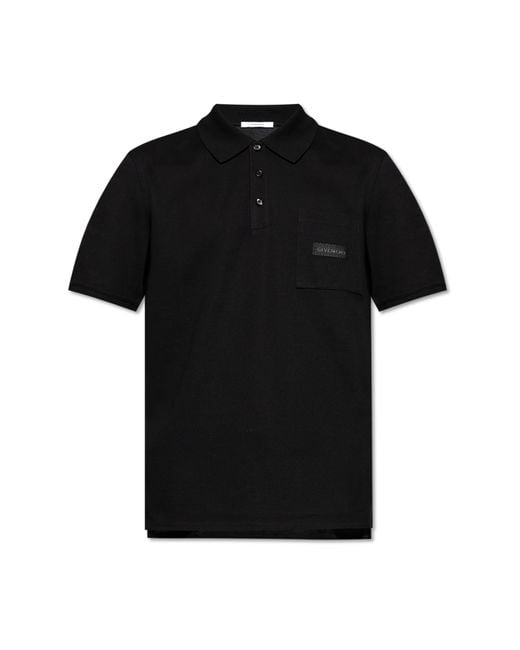 Givenchy Black Polo With Pocket for men