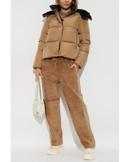Moncler Brown Down Jacket "Castelnou"