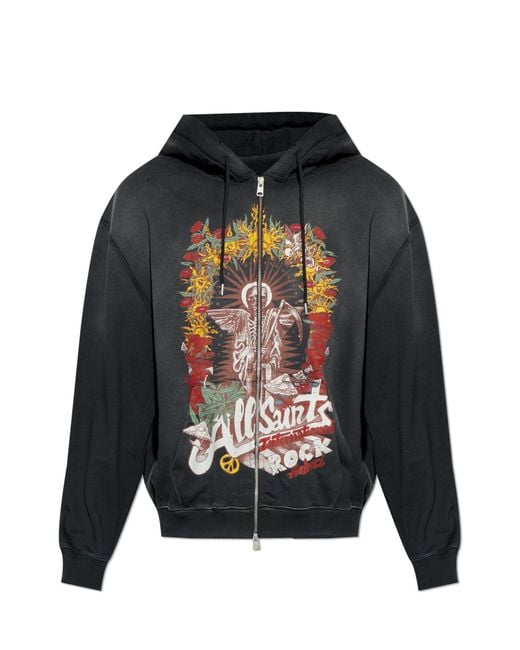 AllSaints Black "Roque" Sweatshirt for men